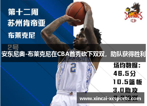 安东尼奥-布莱克尼在CBA首秀砍下双双，助队获得胜利